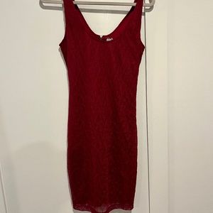 Maroon lacy dress